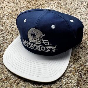 Vintage Dallas Cowboys Eastport Snapback Hat Navy Blue Gray NFL Front Row Cap‎